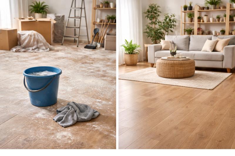 10 хитростей для быстрой уборки в доме после ремонта