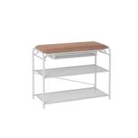 Подставка для обуви Гранада 23В с сиденьем и ящиком Белый