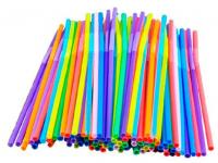 Трубочки д/коктейля 5*21см гофриров., цветные/250шт