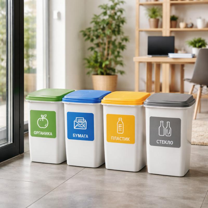 Эффективное использование контейнеров для раздельного сбора мусора