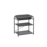 Подставка для обуви Гранада 13В с сиденьем и ящиком Черный