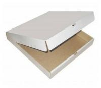 Гофроящик под пиццу 300х300х40мм бел/бур
