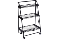 Этажерка Zenfort 3-х ярусная AE-3550A3 черный мат 101208