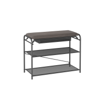 Подставка для обуви Гранада 23В с сиденьем и ящиком Графит