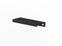 Ручка мебельная торцевая FLAT 96/124 черная 60061682