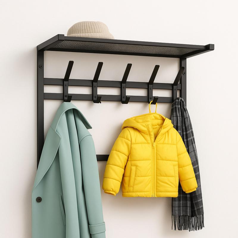 Почему вешалка с полкой — must-have для маленьких прихожих и семей с детьми