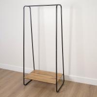 Вешалка гардеробная "Скандинавия 21" с полкой Черный 