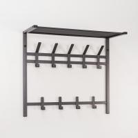 Вешалка с полкой 2-х ярус. "Торонто 22" Графит