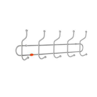 Вешалка настенная "Дружба 5" серый