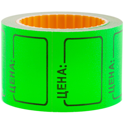 Этикет-лента 35*25мм 200шт./рул зеленый Spt_4189