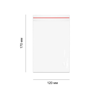 Пакет с замком 120*170мм 40мкм (100шт)
