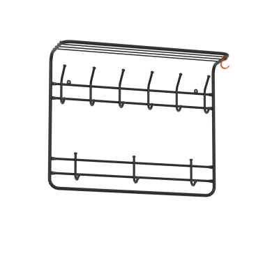 Вешалка 2-х ярус 80 черный ВСП9 Ч