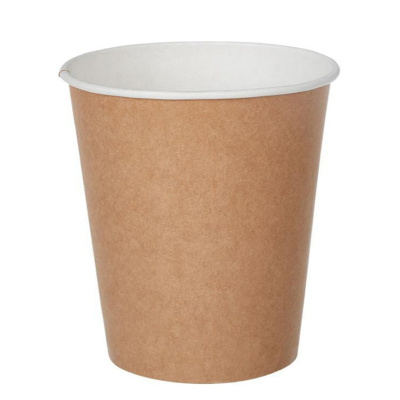 Стакан 250мл Бумажный д/горячих напитков БУРЫЙ/КРАФТ/50шт