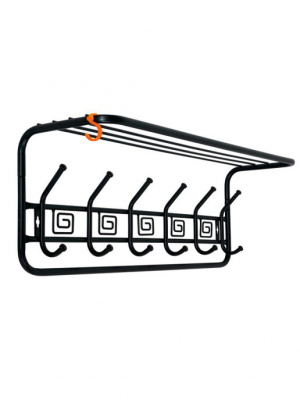 Вешалка с полкой "Ажур 80" черный