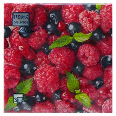 Салфетка 33х33 20шт. 3сл. Bouquet Home Collection Classic в ассортименте