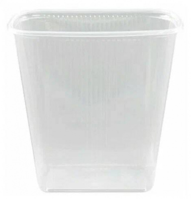 Контейнер 0,500л 108*82мм с крышкой прямоуг. /100шт