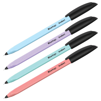 Ручка шар. Berlingo Instinct 0,7мм синяя корпус ассорти CBp_70015