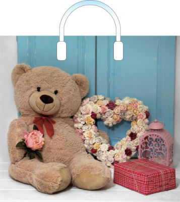 Пакет с пластиковой ручкой 38х35