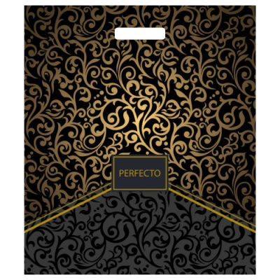 Перфекто Монограм пакет 42х48 ПВД 90мкм выр.ручка ТИКО