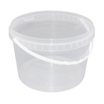 Ведро 3,25л D=195мм прозр. с руч., крышкой 1 шт.