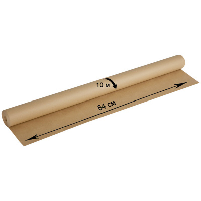 Бумага в рулоне 840мм*10м 78г\м2 крафт OfficeSpace
