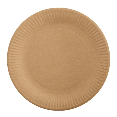 Тарелка карт. Д180 крафт 50шт/уп