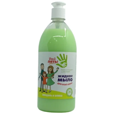 Мыло жидкое "Дай пять!" Миндаль и олива 1000мл МДП-09