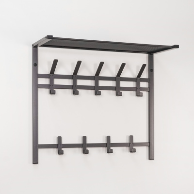 Вешалка с полкой 2-х ярус. "Торонто 22" Графит