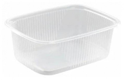 Контейнер 0,250л 108*82мм с крышкой прямоуг./100шт